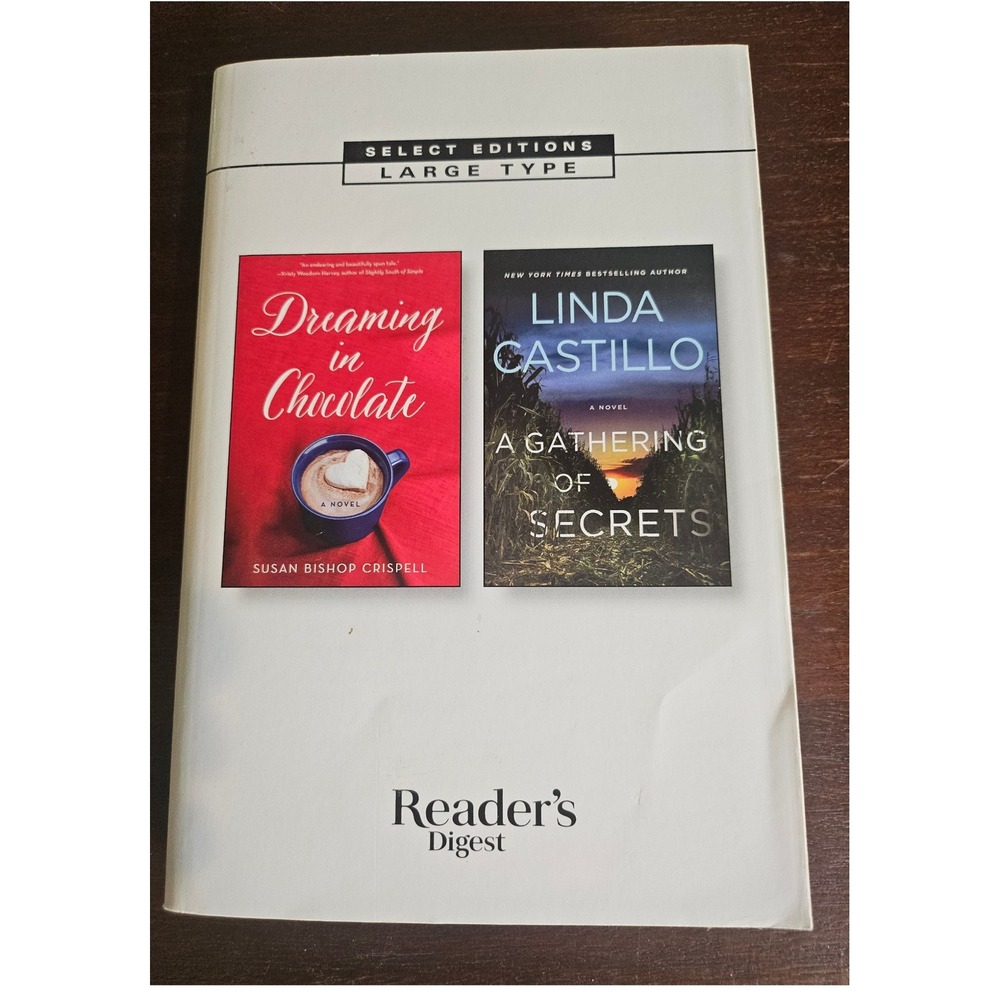 Reader's Digest Large Print 2 Novels in 1 Dreaming Chocolate Gathering Secret